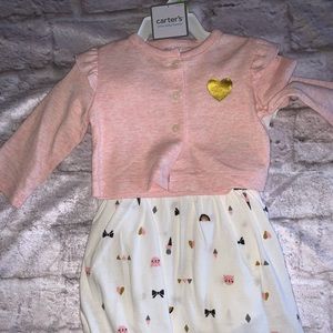 Carter’s 3 month Dress with Cardigan Set